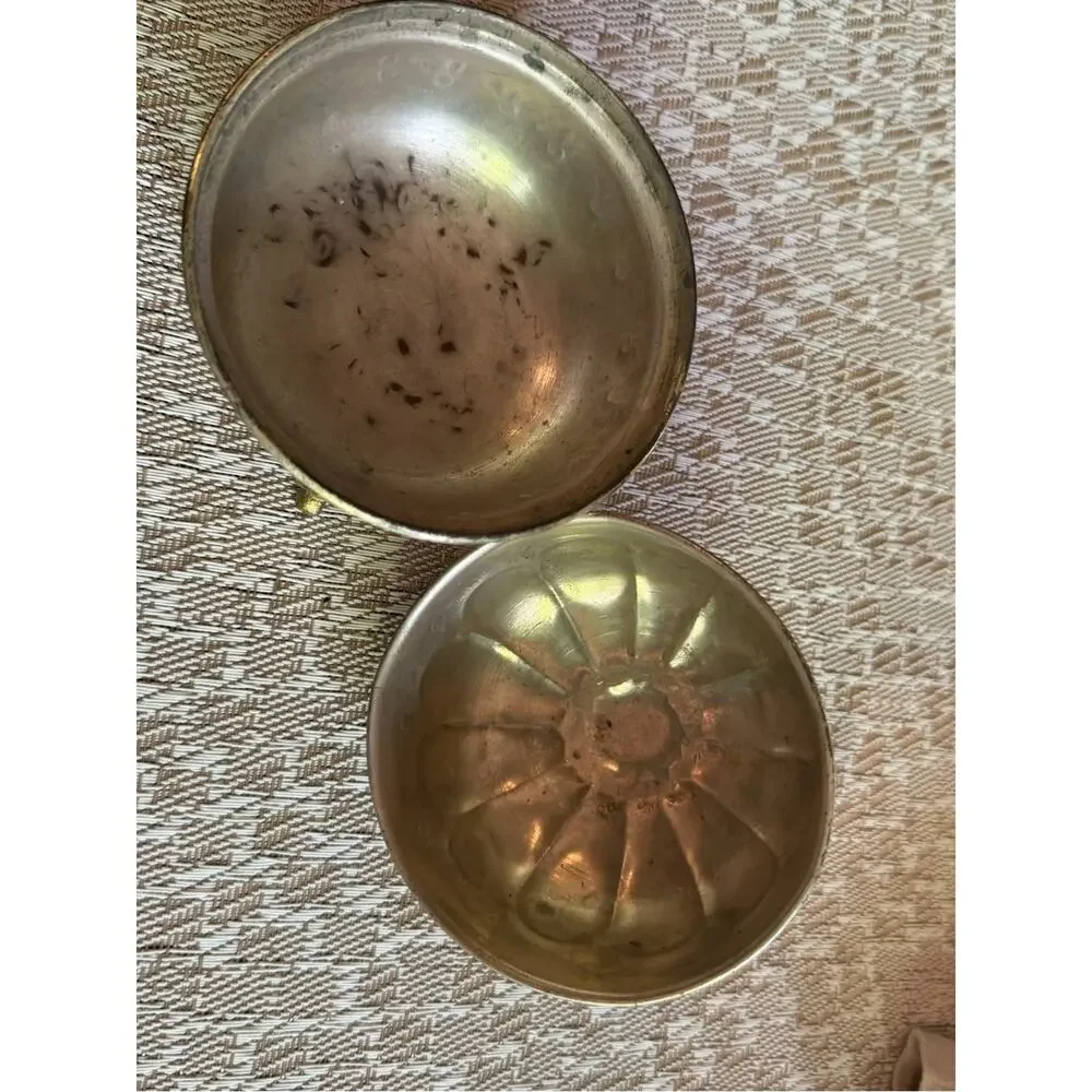 Multi metal copper brass covered container 4